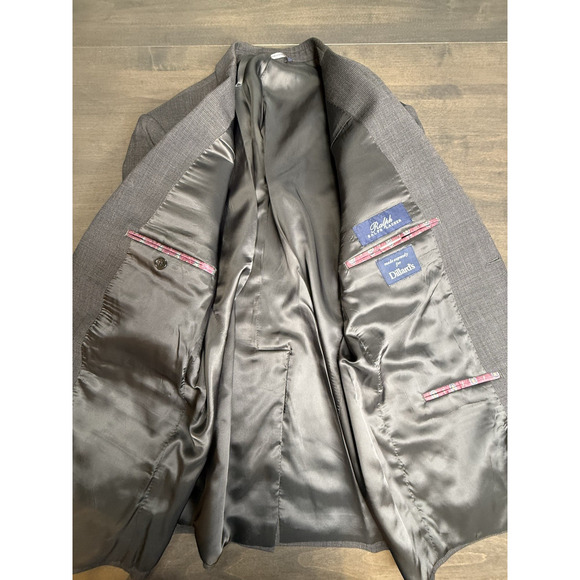 Ralph Lauren Men's Plaid Wool Blazer Suit Jacket Made for Dillard's 40S - Picture 3 of 13